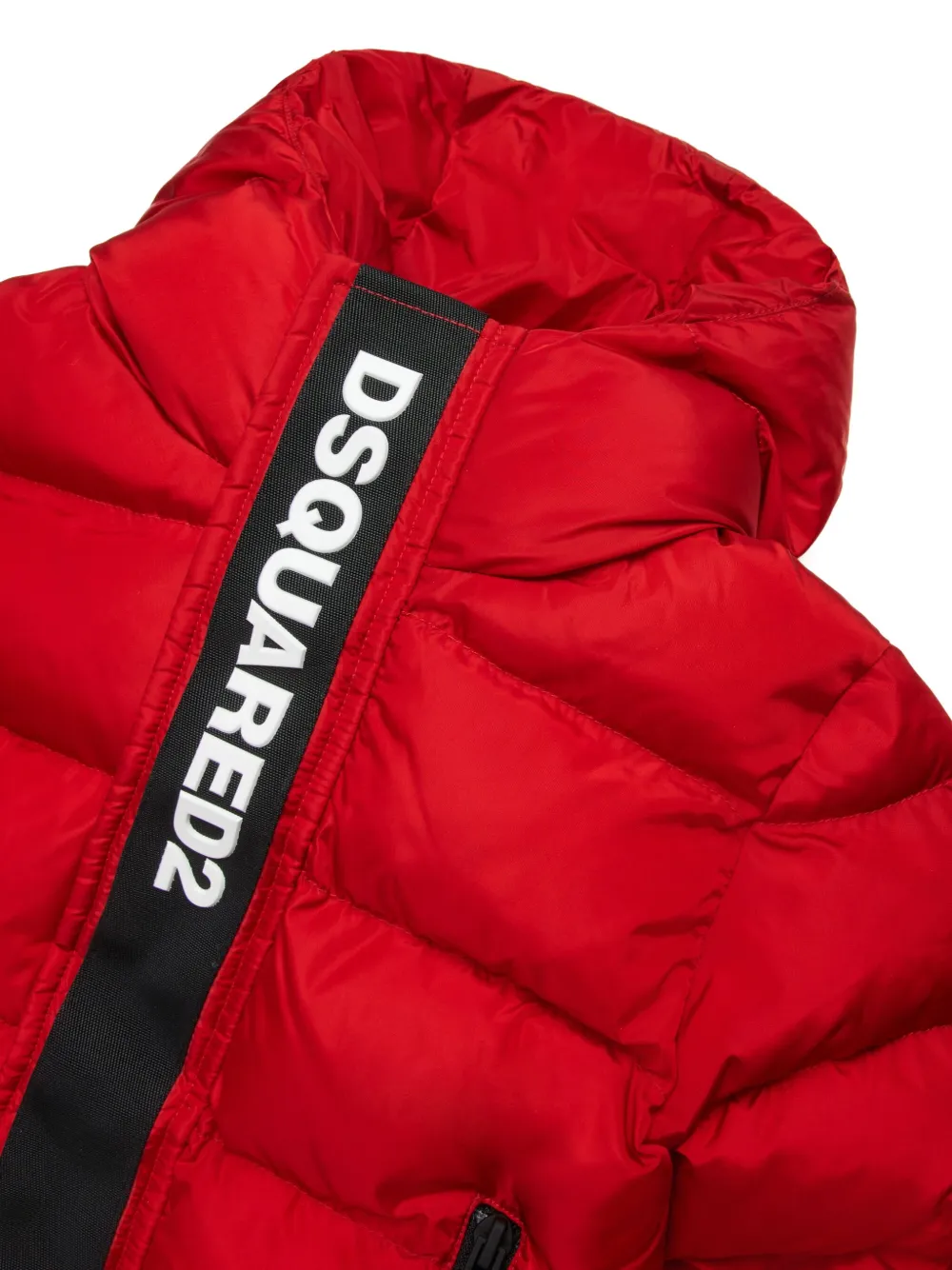 Dsquared2 Logo-embossed Jacket In Red