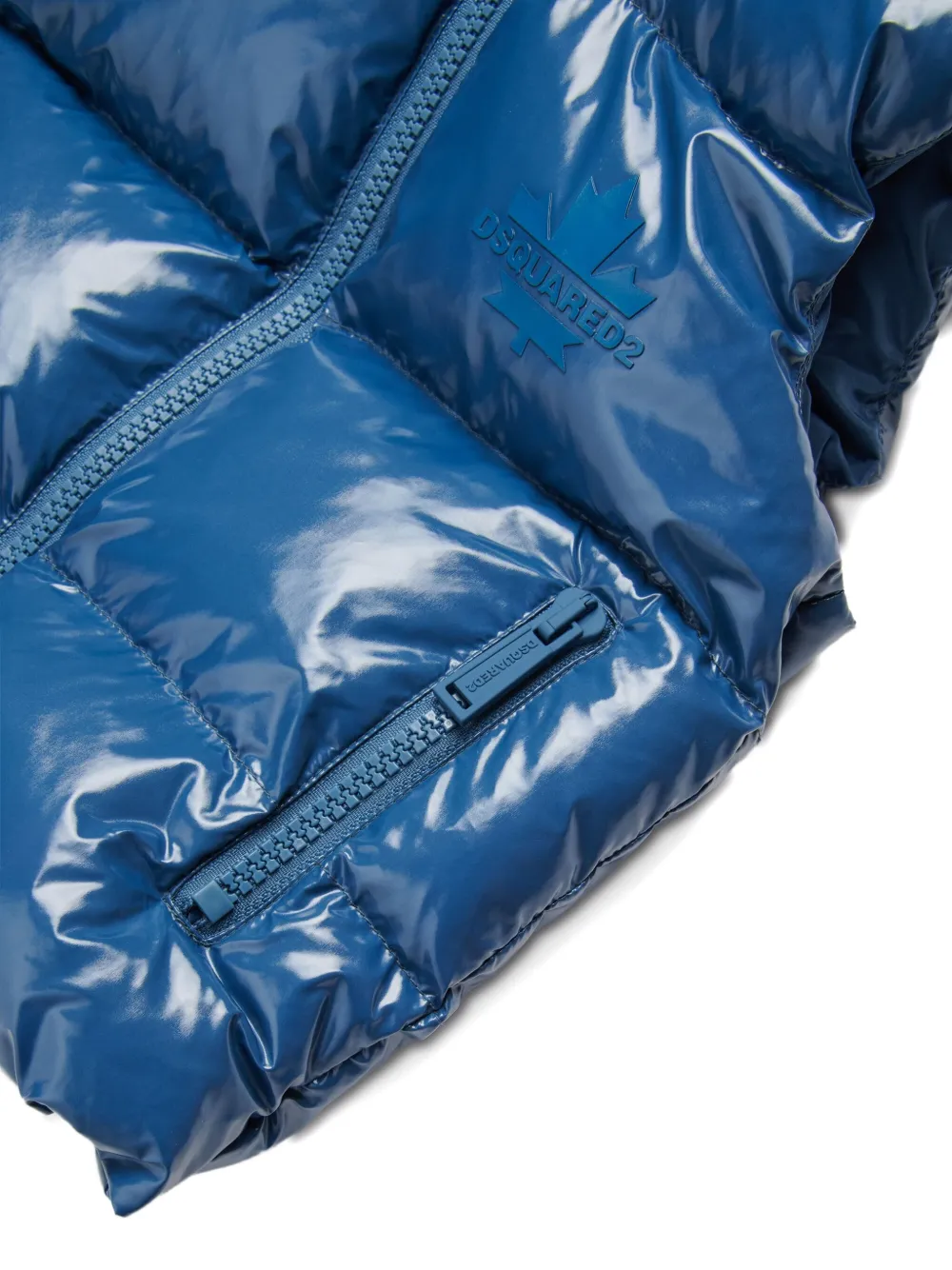 DSQUARED2 KIDS Bodywarmer met capuchon Blauw