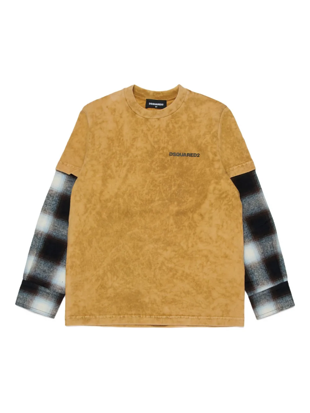 DSQUARED2 KIDS Shirt met logoprint Geel