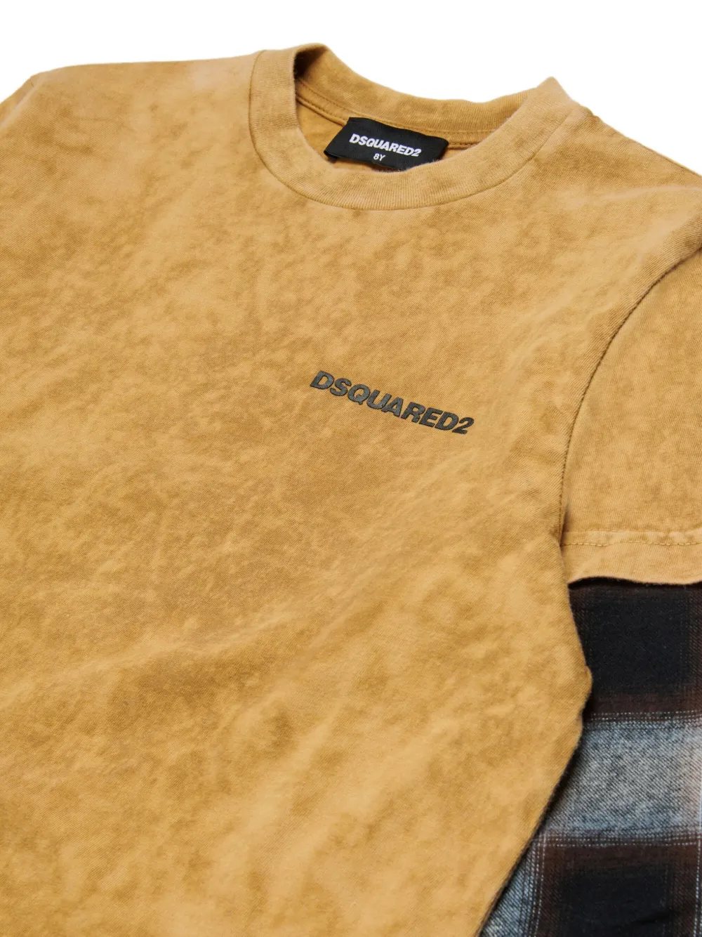 DSQUARED2 KIDS Shirt met logoprint Geel