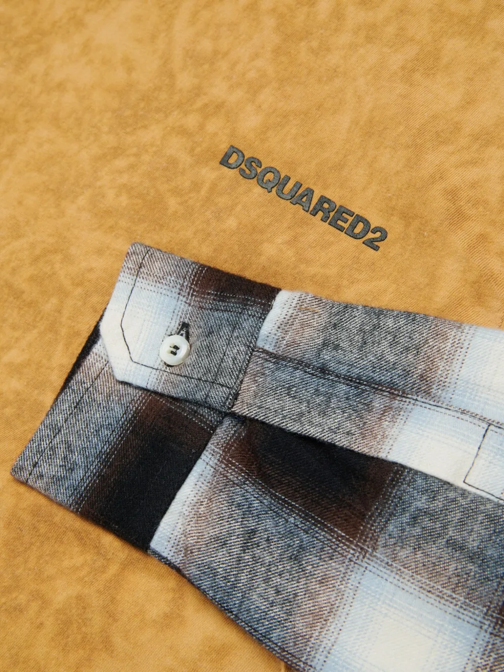 DSQUARED2 KIDS Shirt met logoprint Geel