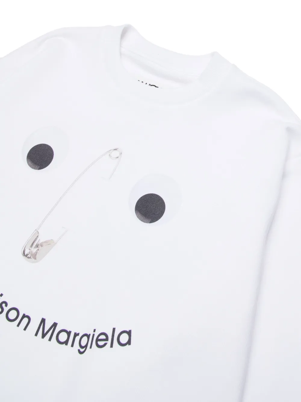 MM6 Maison Margiela Kids Sweater met logoprint Wit