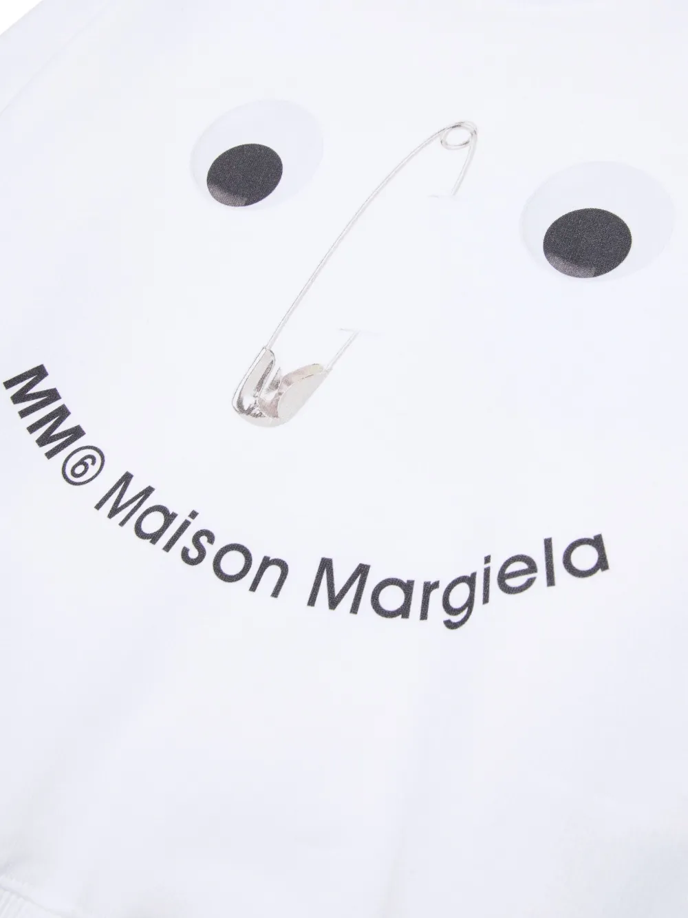 MM6 Maison Margiela Kids Sweater met logoprint Wit