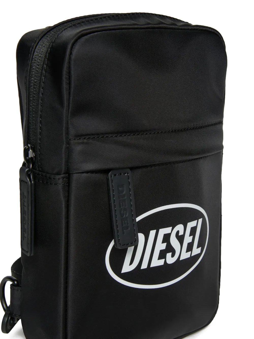 Diesel Kids Rugzak met logoprint Zwart