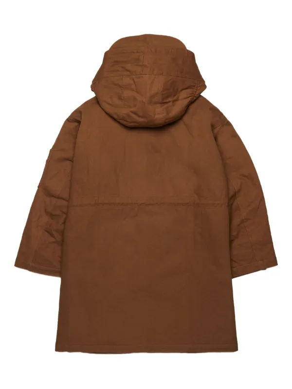 Marni Kids フーデッド コート | ブラウン | FARFETCH JP