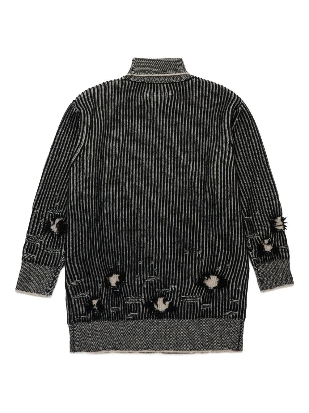 MM6 Maison Margiela Kids Wollen jurk met logopatch Zwart