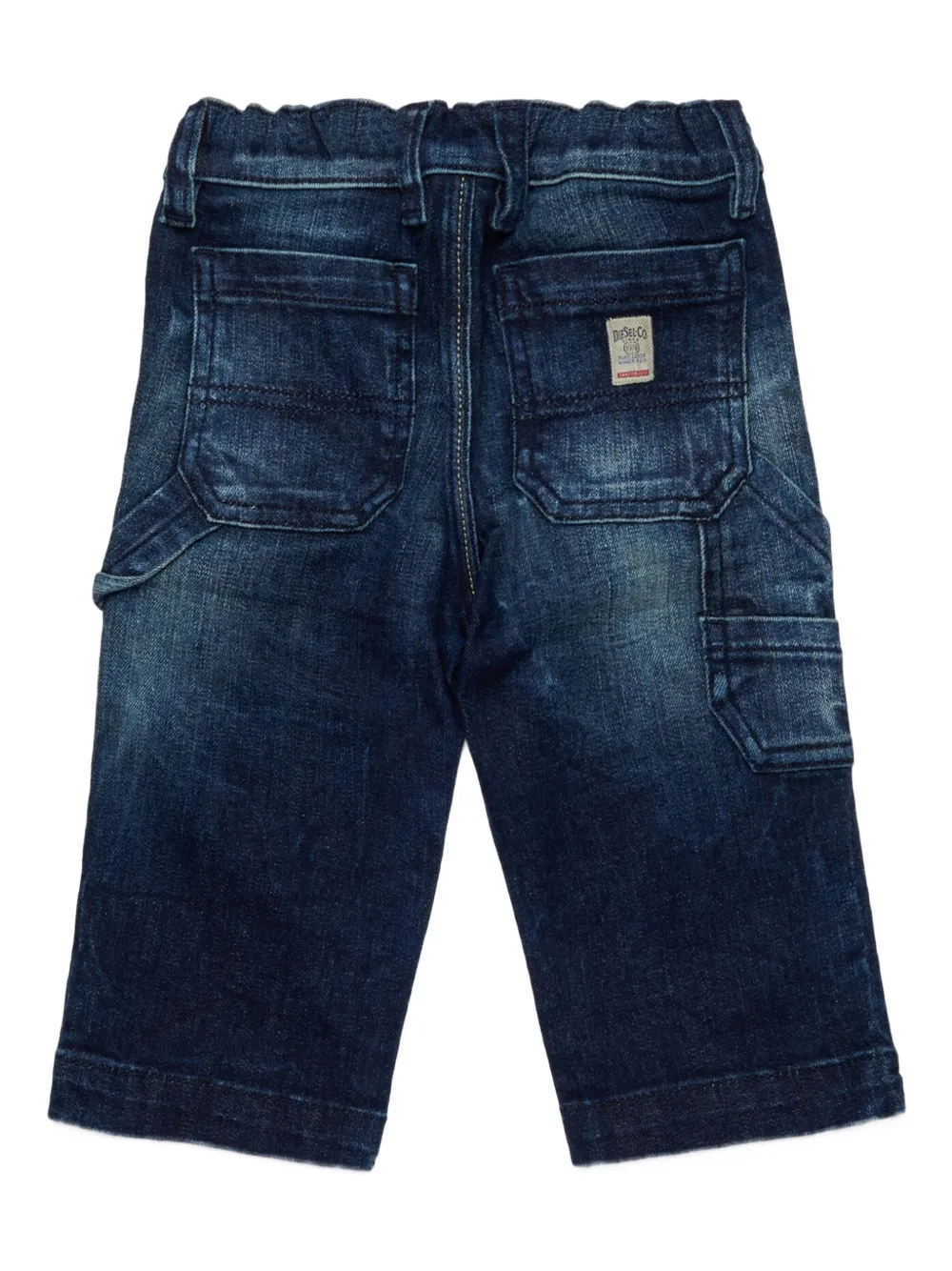 Diesel Kids Jeans met gerafeld effect Blauw