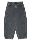 MAX&Co. Kids logo-patch jeans - Grey
