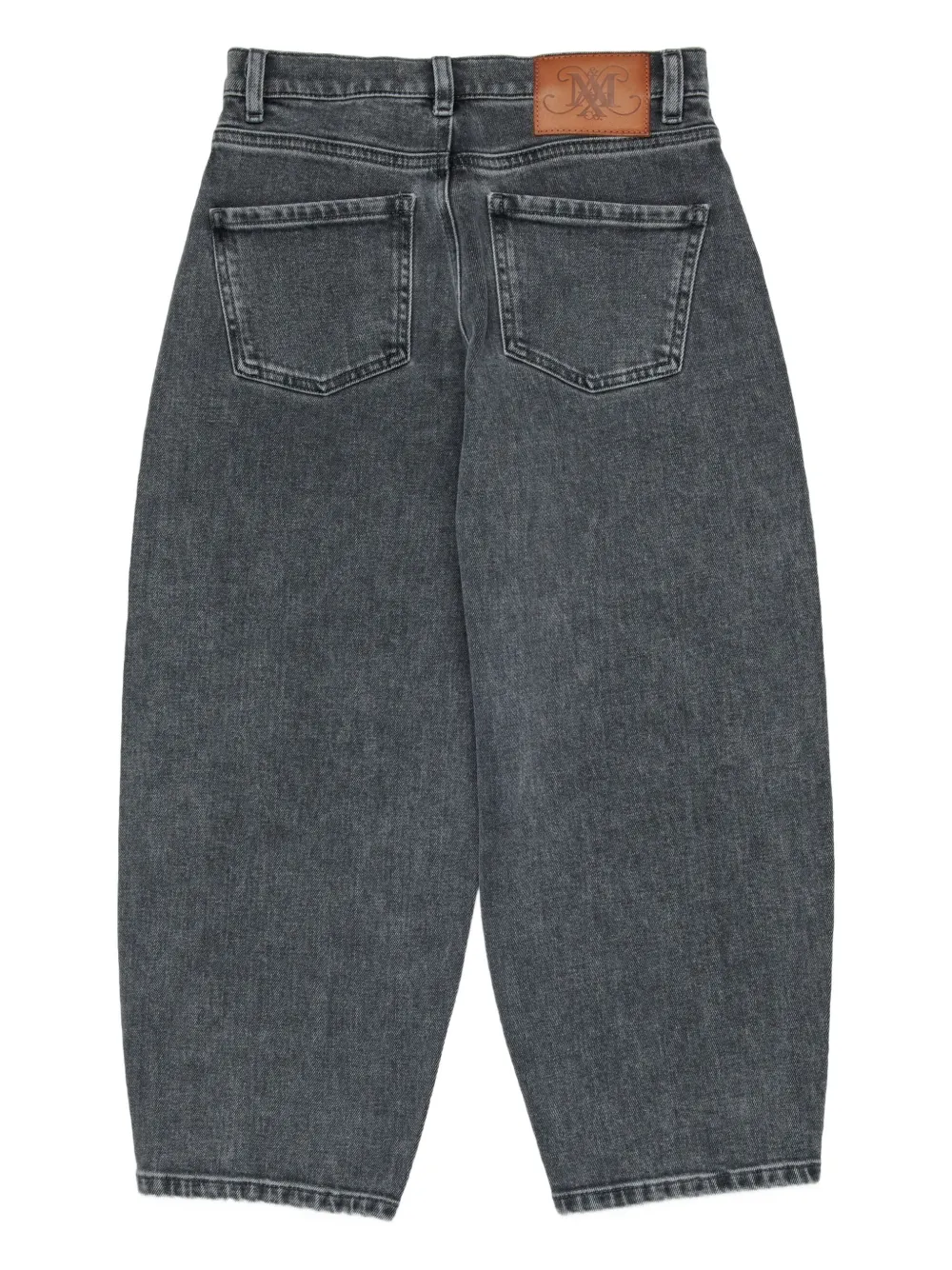 Max & Co Logo-patch Jeans In Black