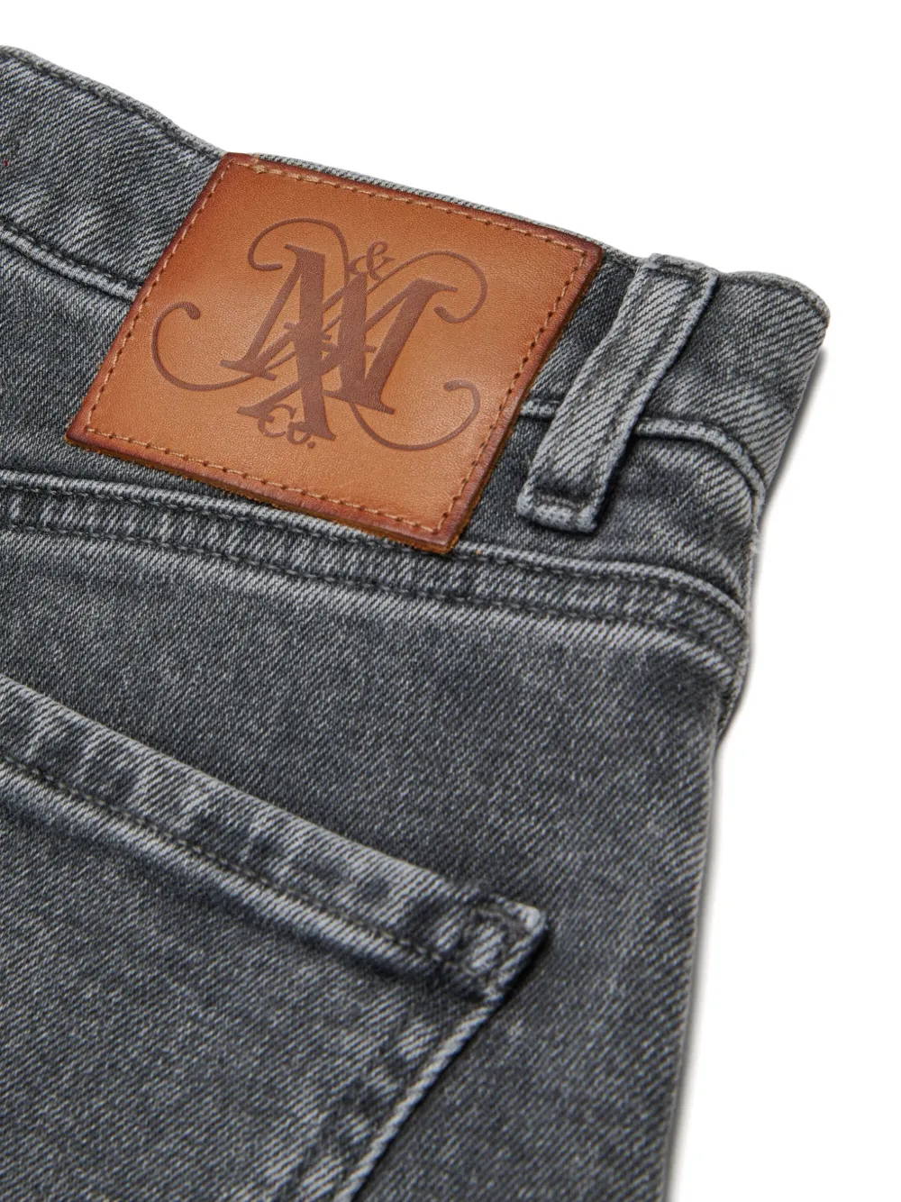 Max & Co Logo-patch Jeans In Black