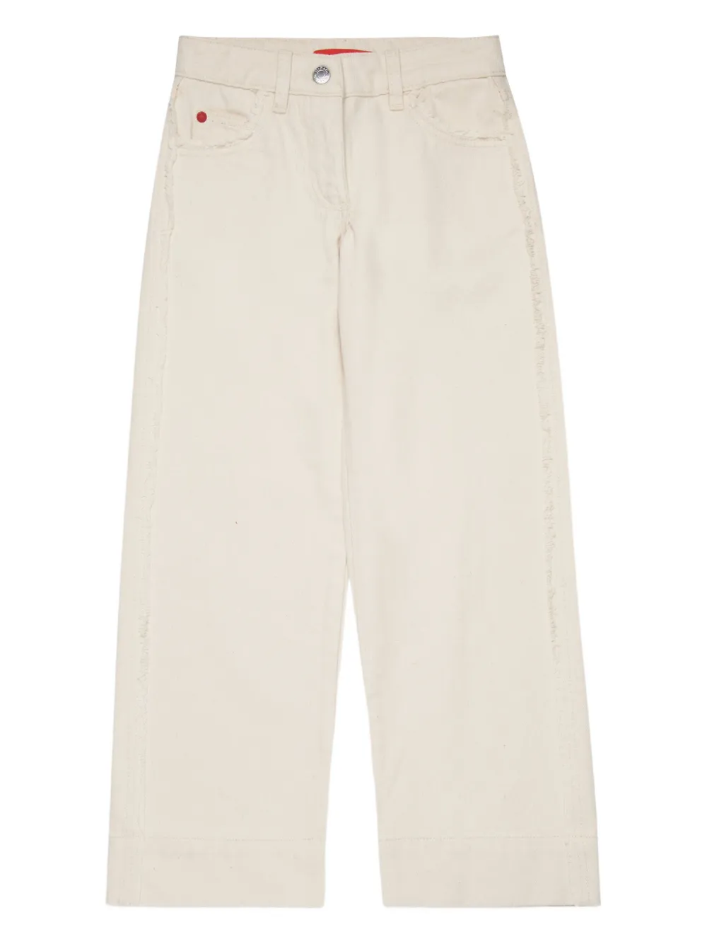 MAX&Co. Kids logo-patch jeans | White | Image 1