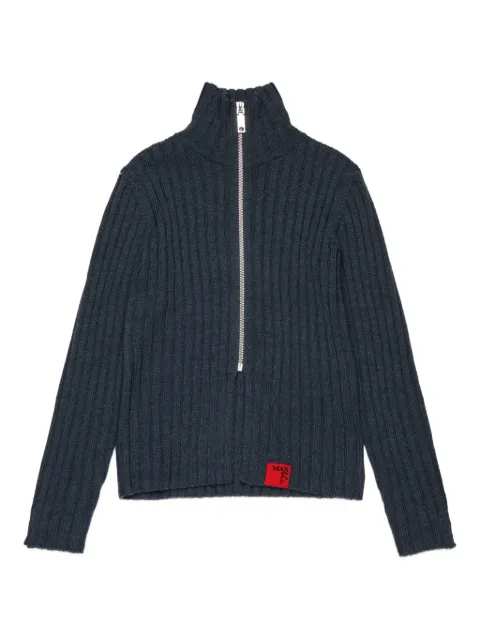 MAX&Co. Kids ribbed zip-front cardigan