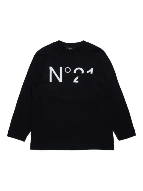Nº21 Kids playera con logo estampado