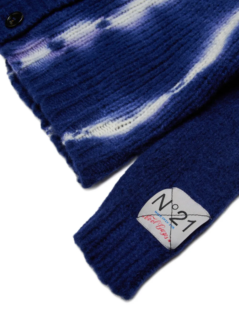 Nº21 Kids Vest met tie-dye effect Blauw