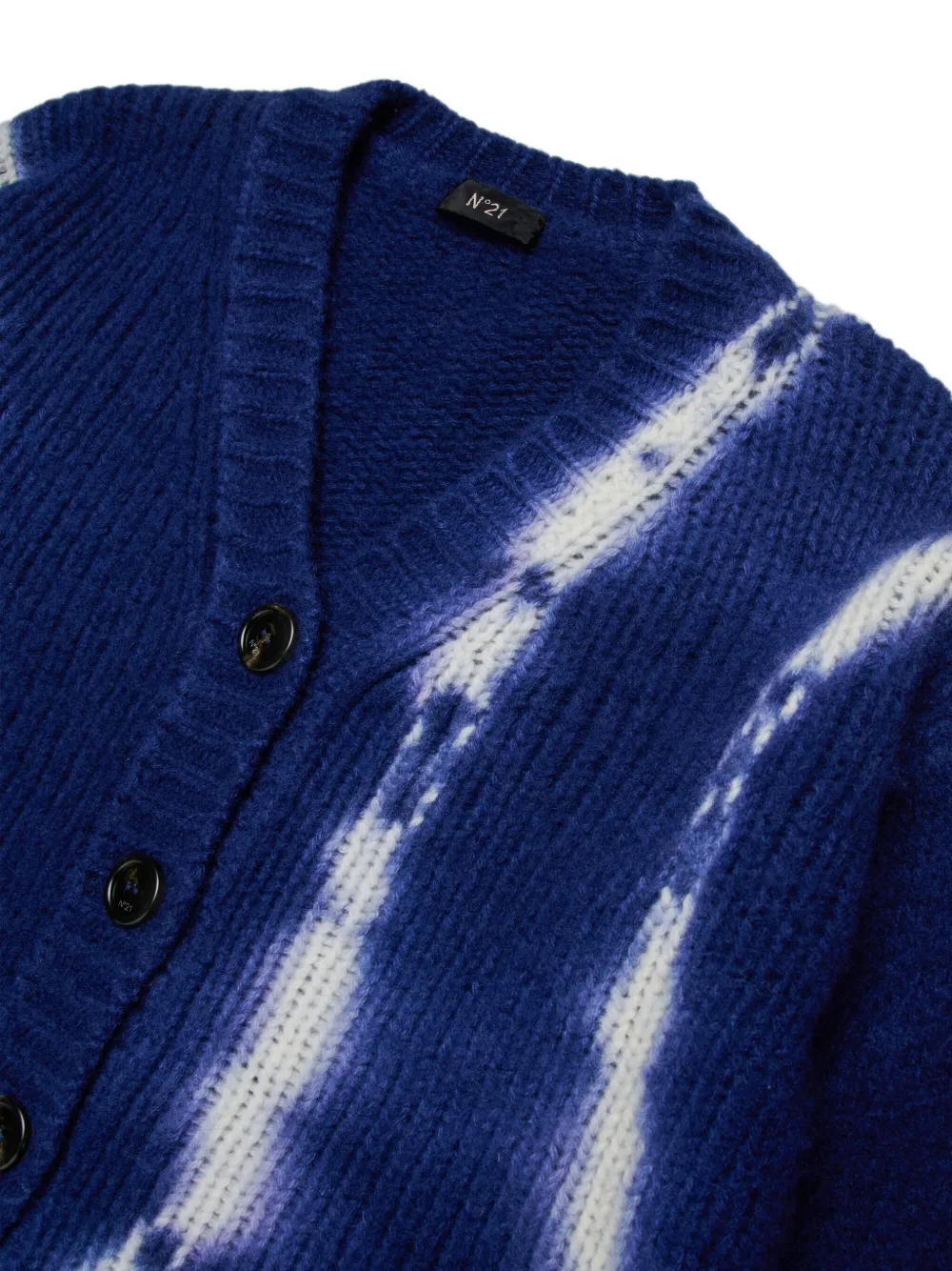 Nº21 Kids Vest met tie-dye effect Blauw