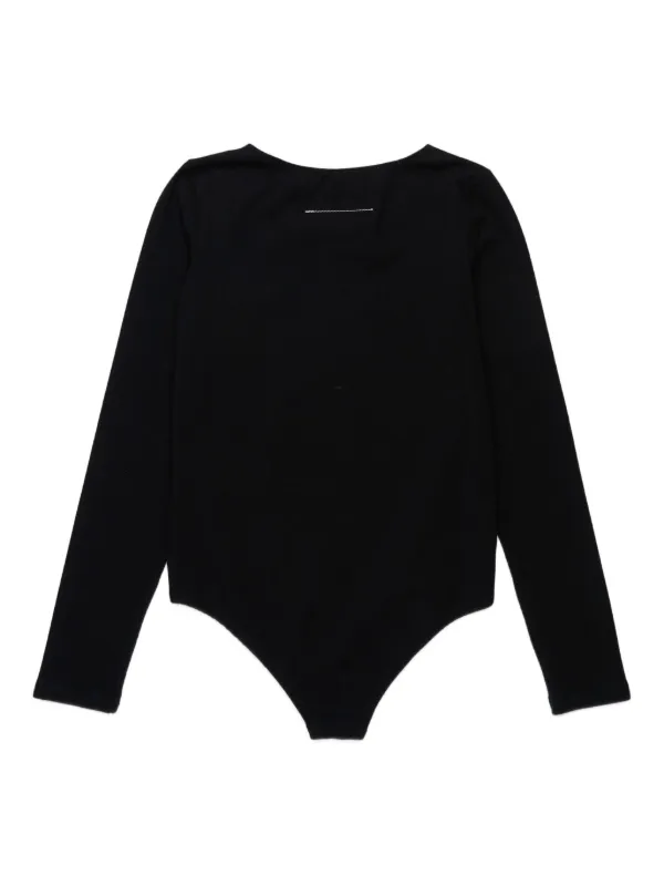 【MM6】 KIDS WEAR PRINTED L/S Kids White Printed Logo T-shirt by MM6 Maison Margiela | SSENSE