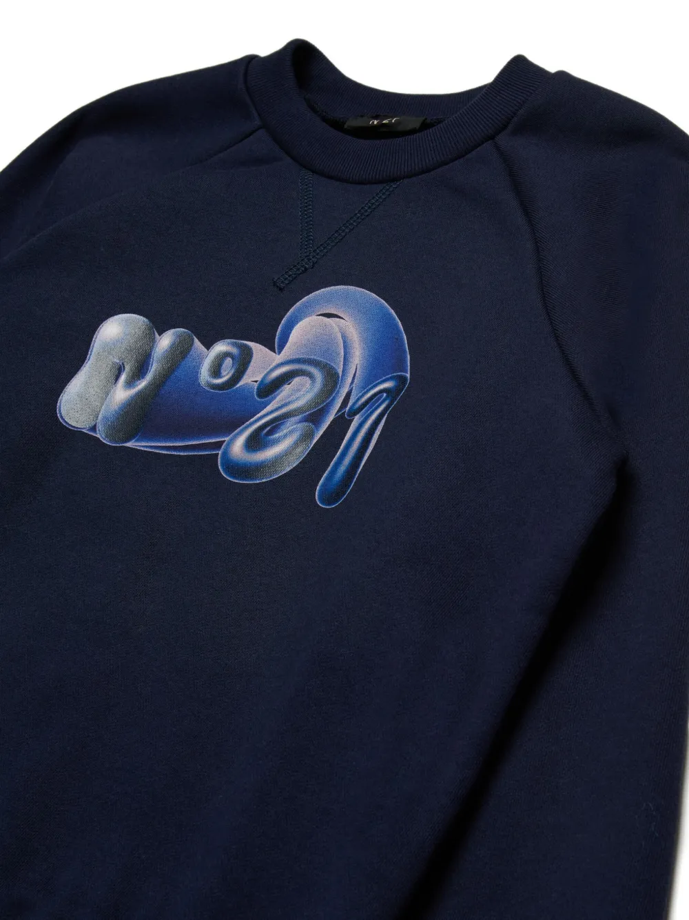 N°21 Logo-print Sweatshirt In Blue