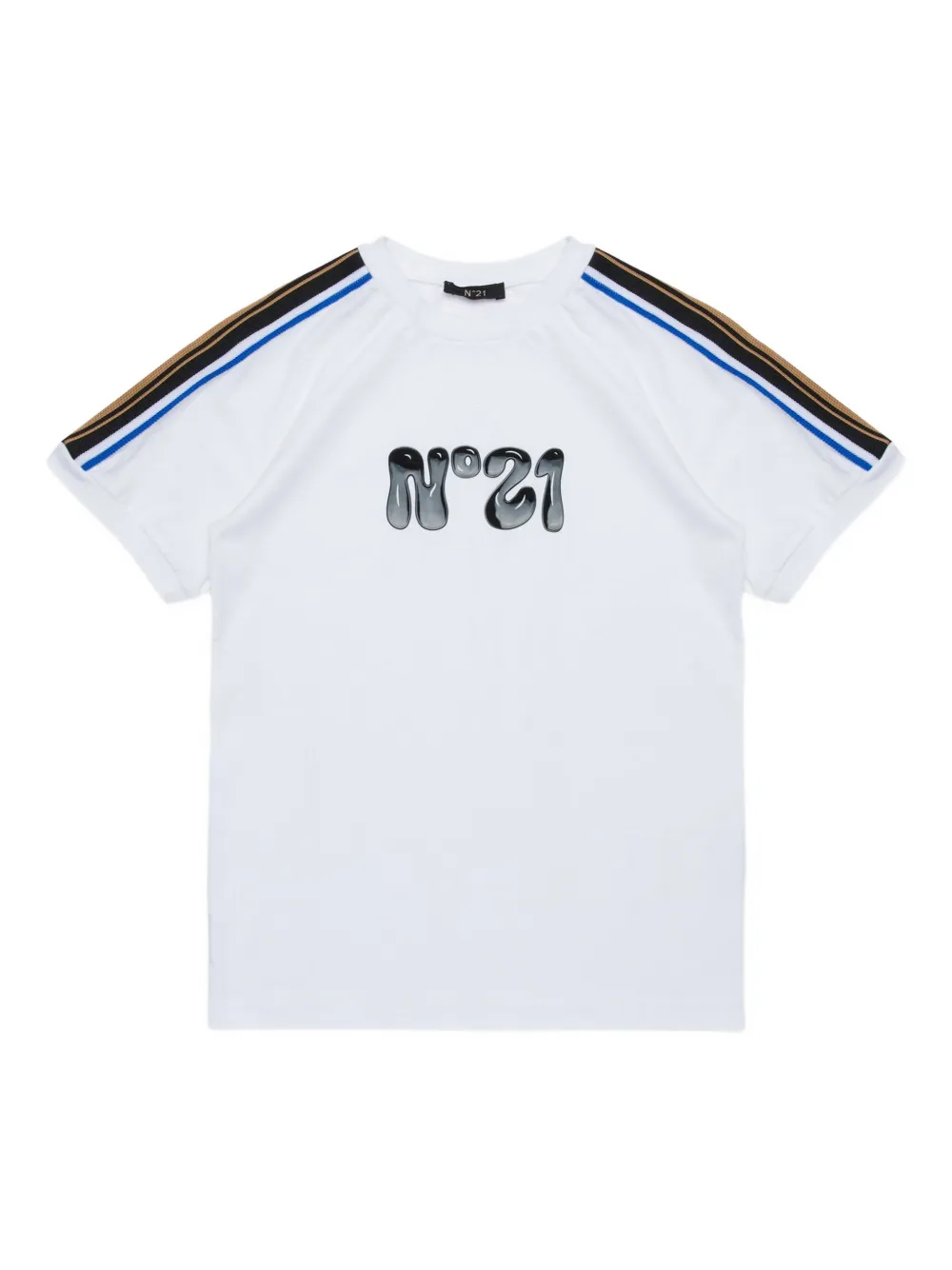Nº21 Kids logo-patch T-shirt | White | Image 1