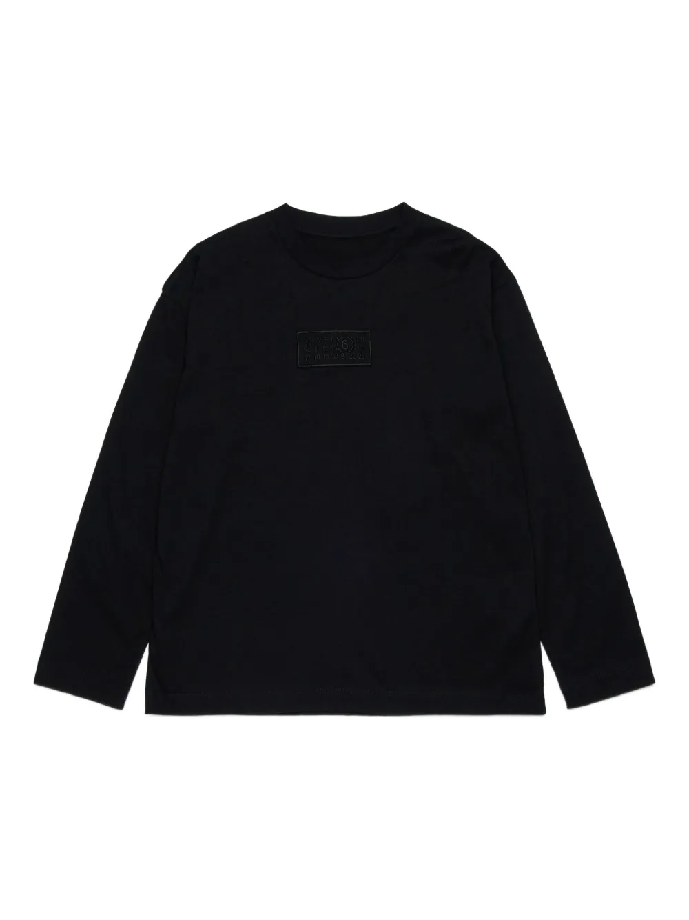 MM6 Maison Margiela Kids ロゴ スウェットシャツ - ブラック MM6 Maison Margiela Kids ロゴ スウェットシャツ - ブラック