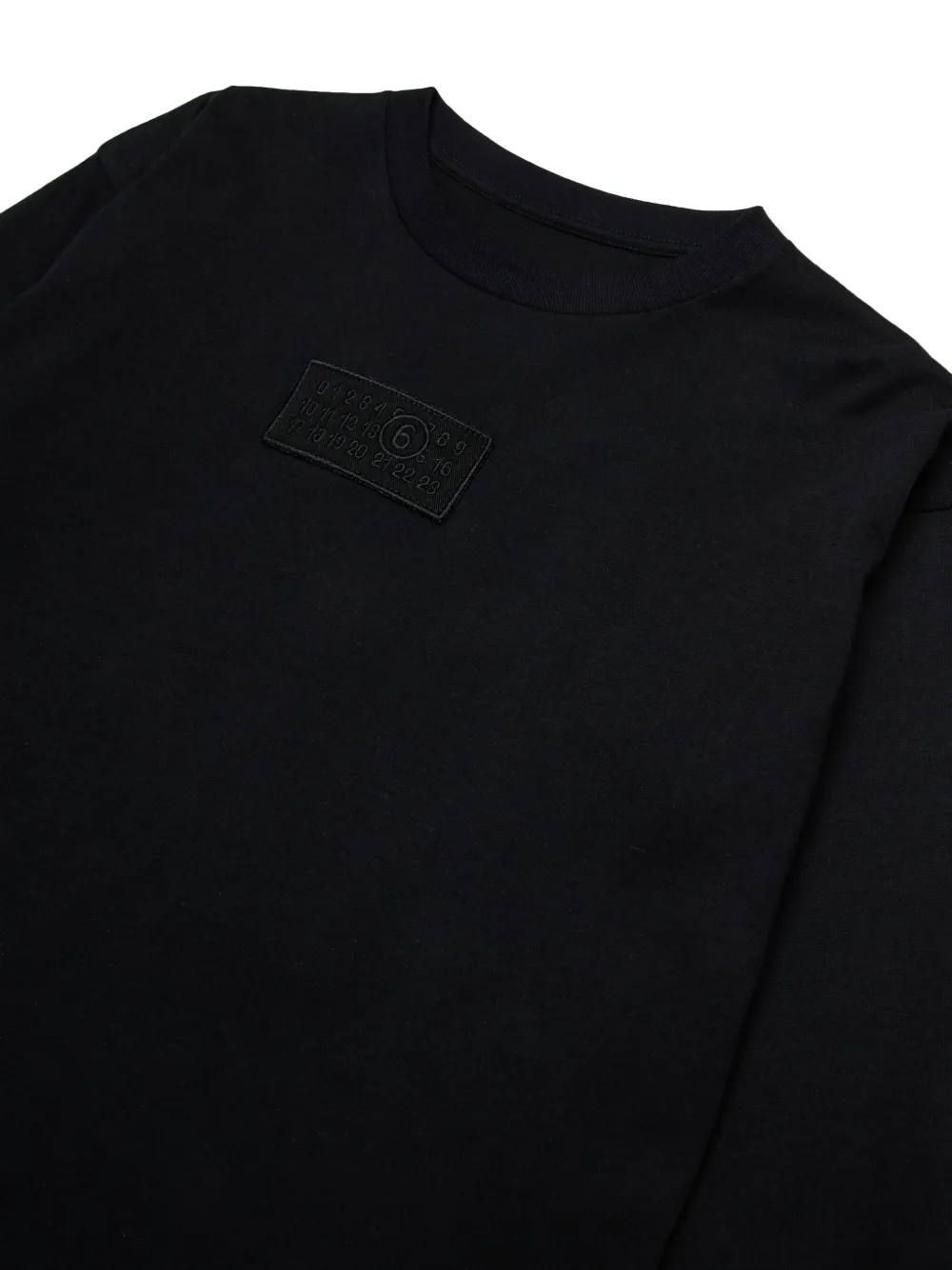 MM6 Maison Margiela Kids Sweater met logopatch Zwart
