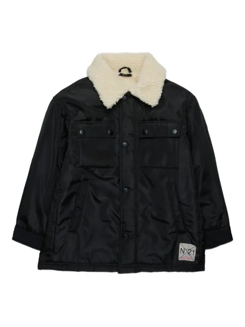 Nº21 Kids logo-appliqué jacket