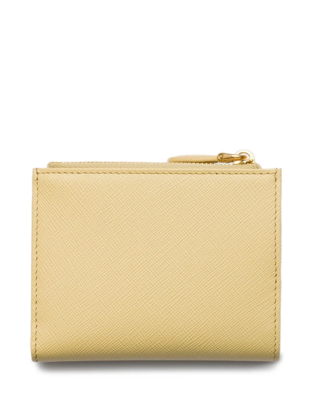Prada Leren portemonnee Geel
