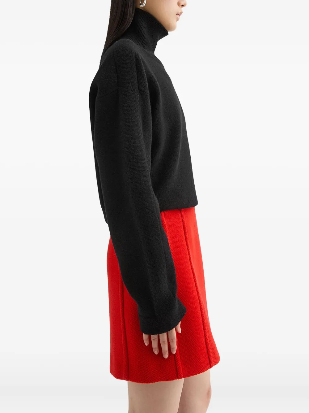 Jil Sander Trui met hoge hals Zwart