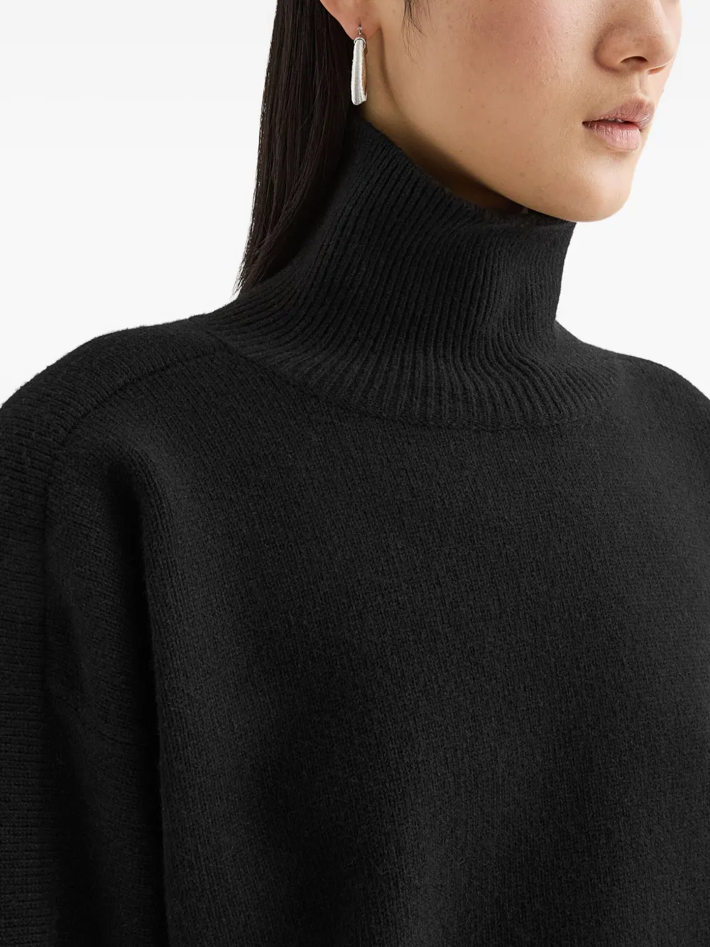 Jil Sander Trui met hoge hals Zwart
