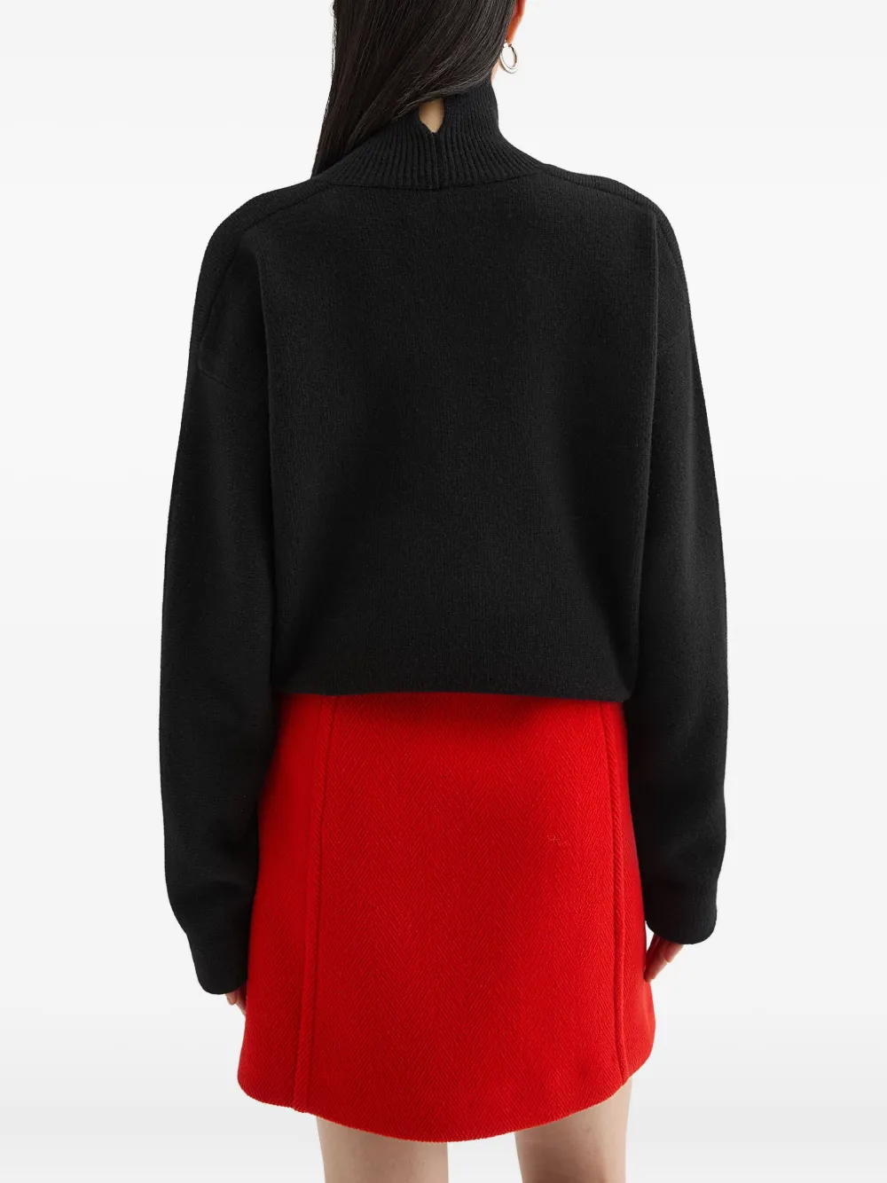 Jil Sander Trui met hoge hals Zwart