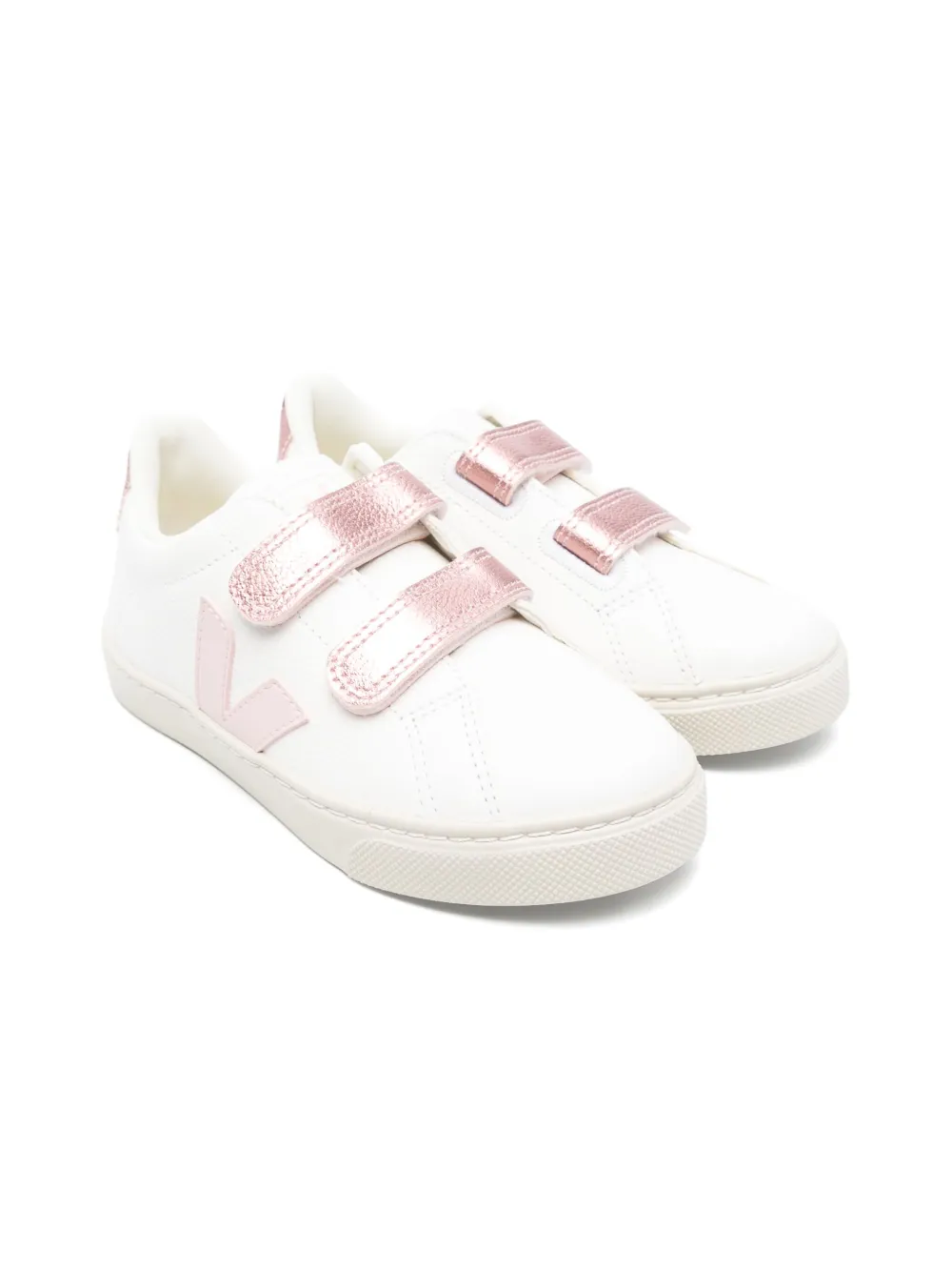 VEJA Kids V-12 leather sneakers White