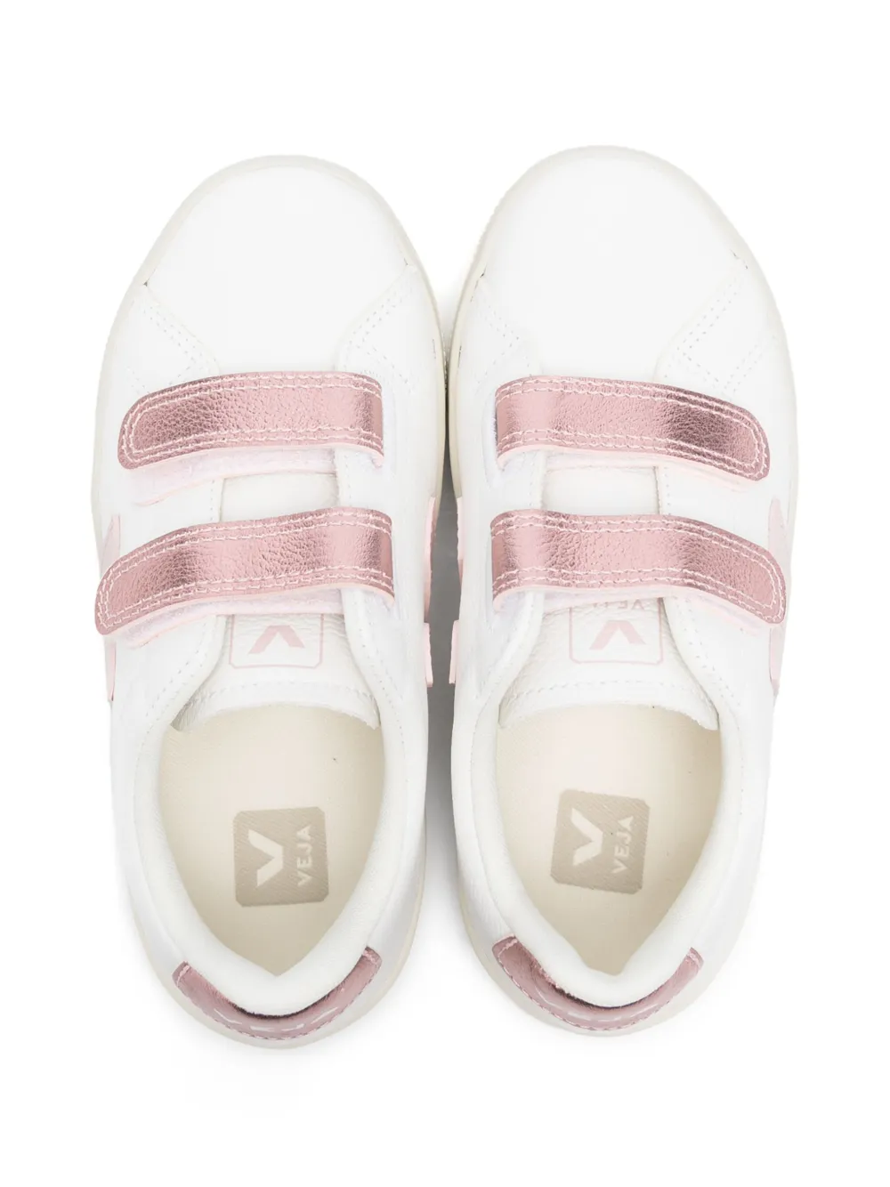 VEJA Kids V-12 leather sneakers White