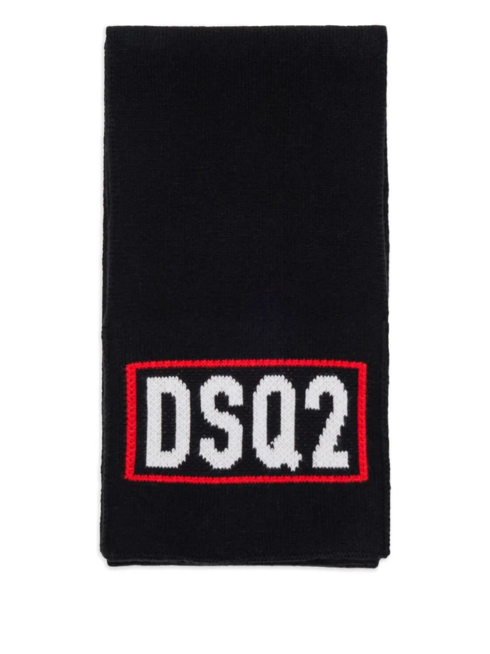 DSQUARED2 KIDS Sjaal van wol-katoenblend Zwart