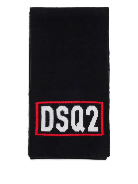 DSQUARED2 KIDS wool-cotton scarf