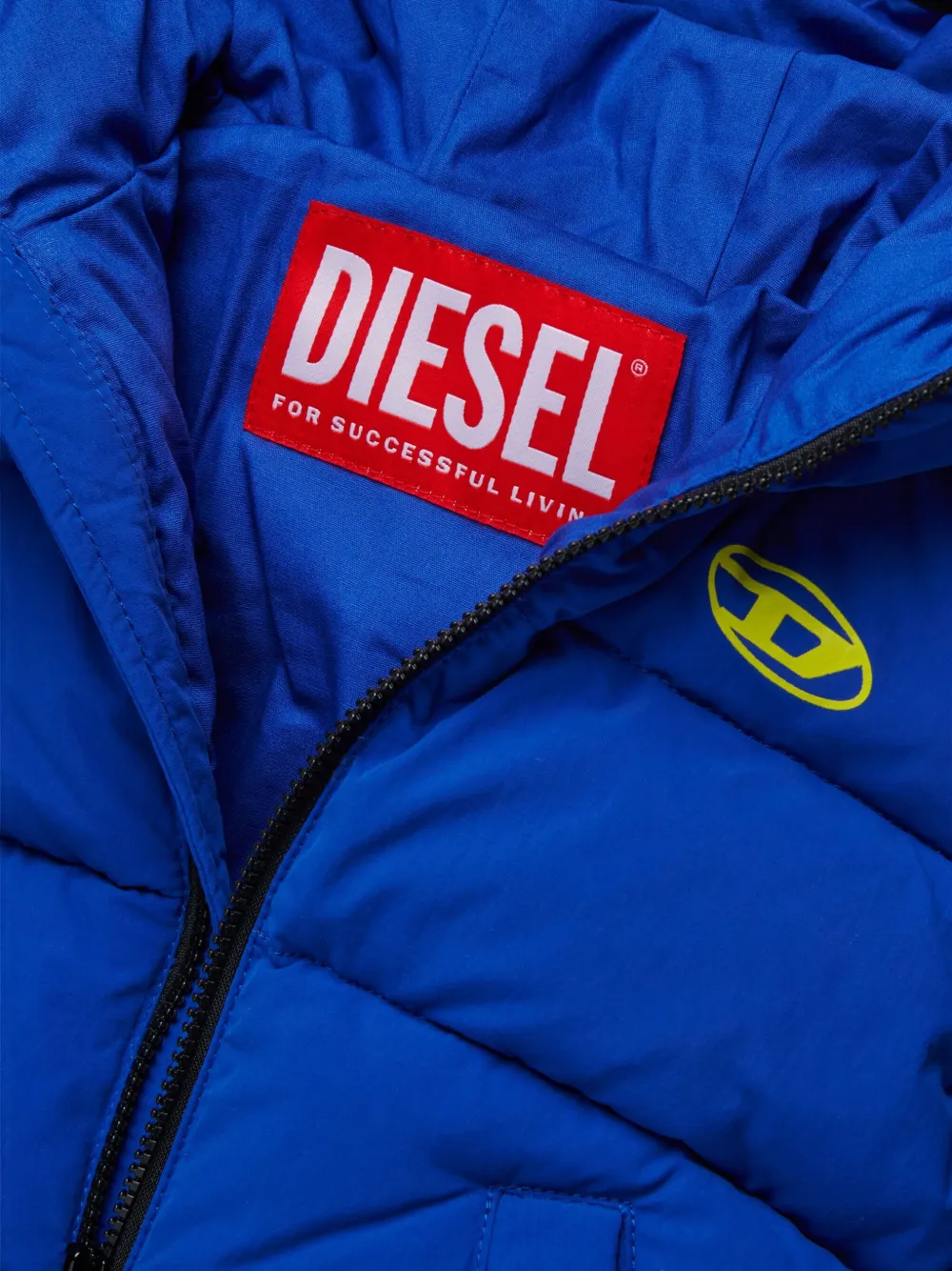 Diesel Kids Jack met logoprint Blauw