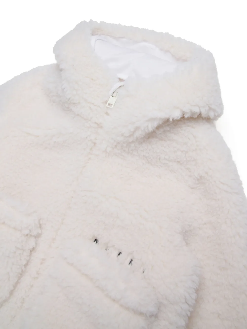 Marni Fleece Jacket In Neutral