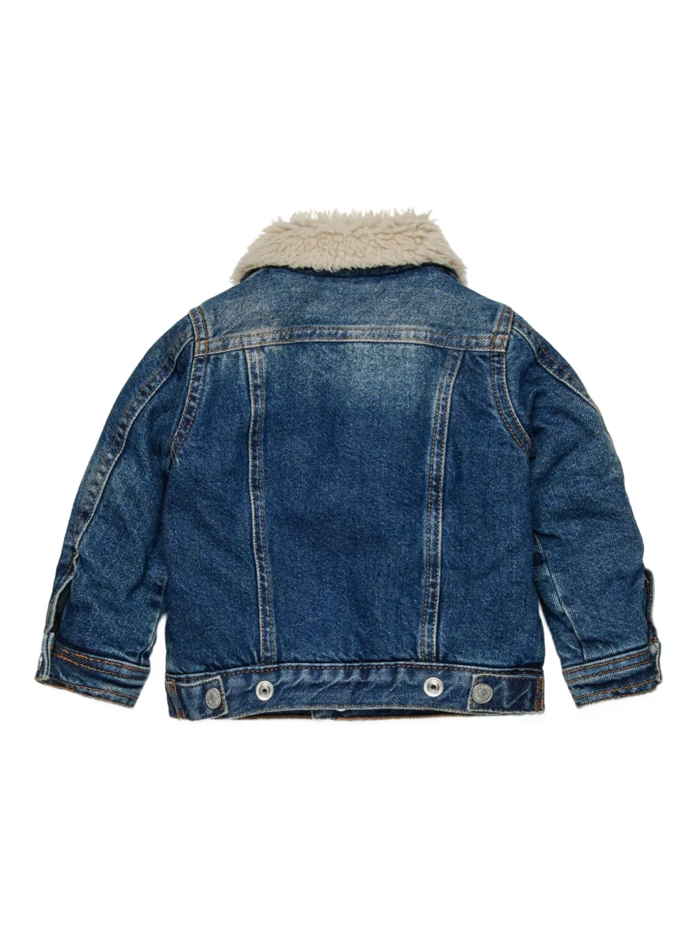 Diesel Kids Katoenen jack Blauw