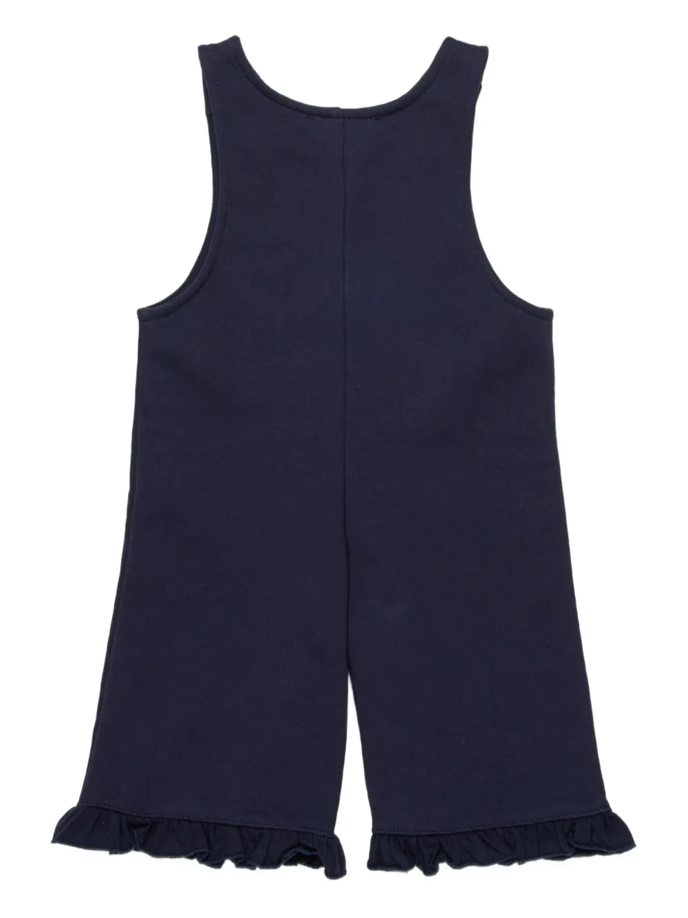 Marni Kids Katoenen romper met logoprint - Blauw