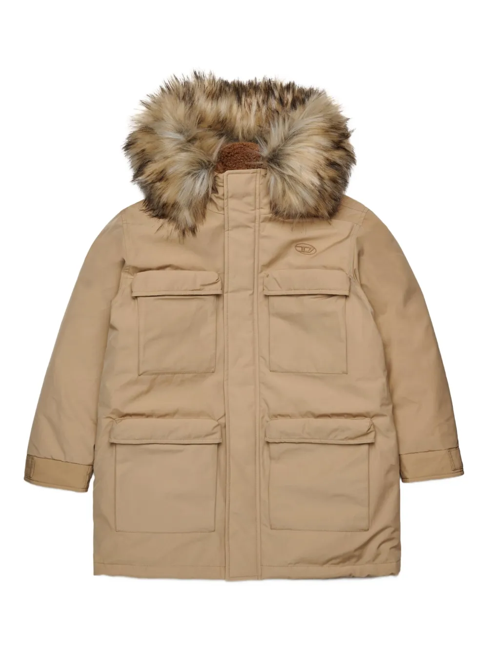 Diesel Kids Lammy coat Beige