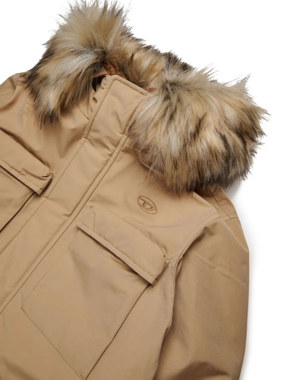 Diesel Kids Lammy coat Beige