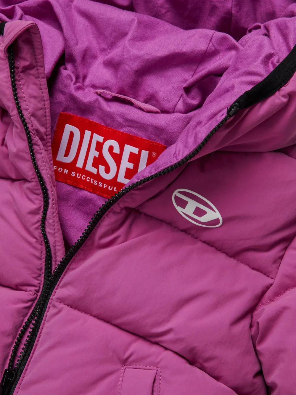 Diesel Kids Jack met logoprint Roze