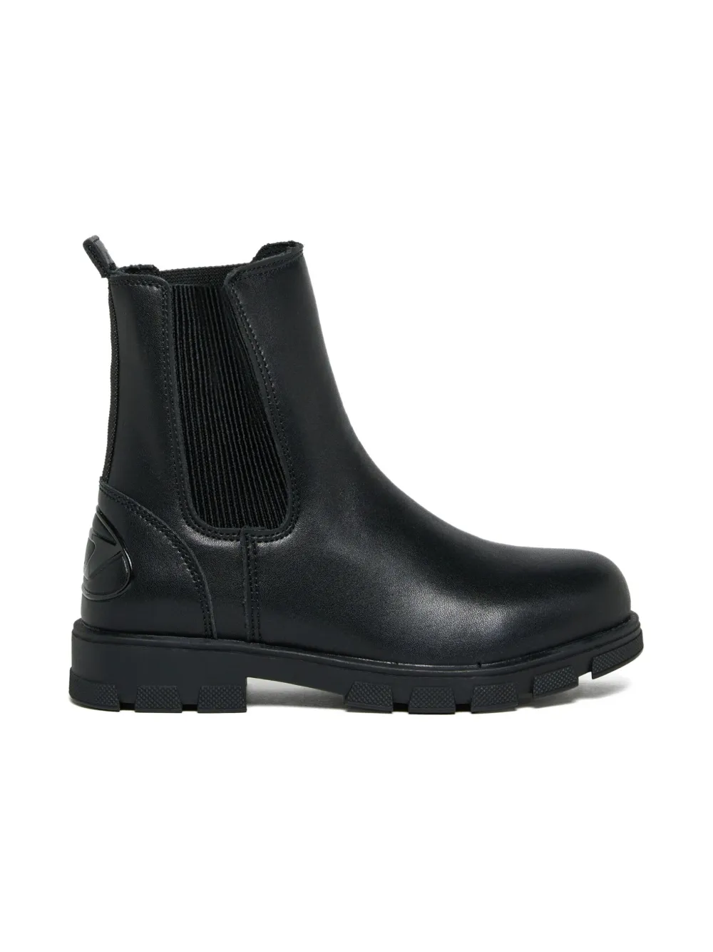 Diesel Kids Leren Chelsea laarzen Zwart