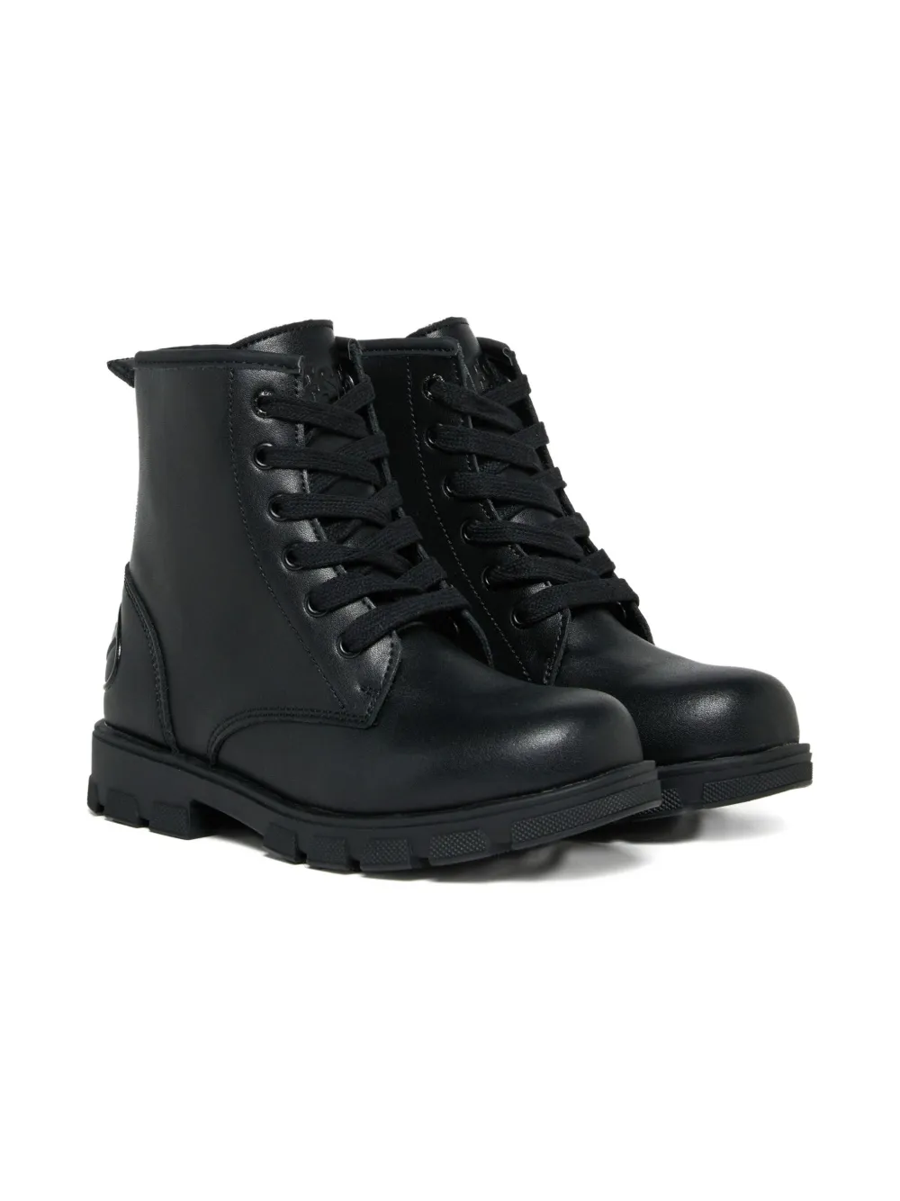 Diesel Kids Enkellaarzen met veters Zwart