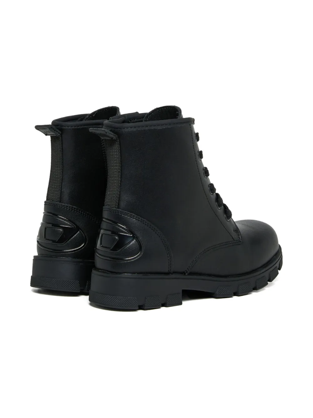 Diesel Kids Enkellaarzen met veters Zwart