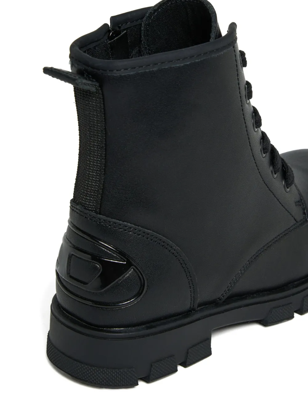 Diesel Kids Enkellaarzen met veters Zwart