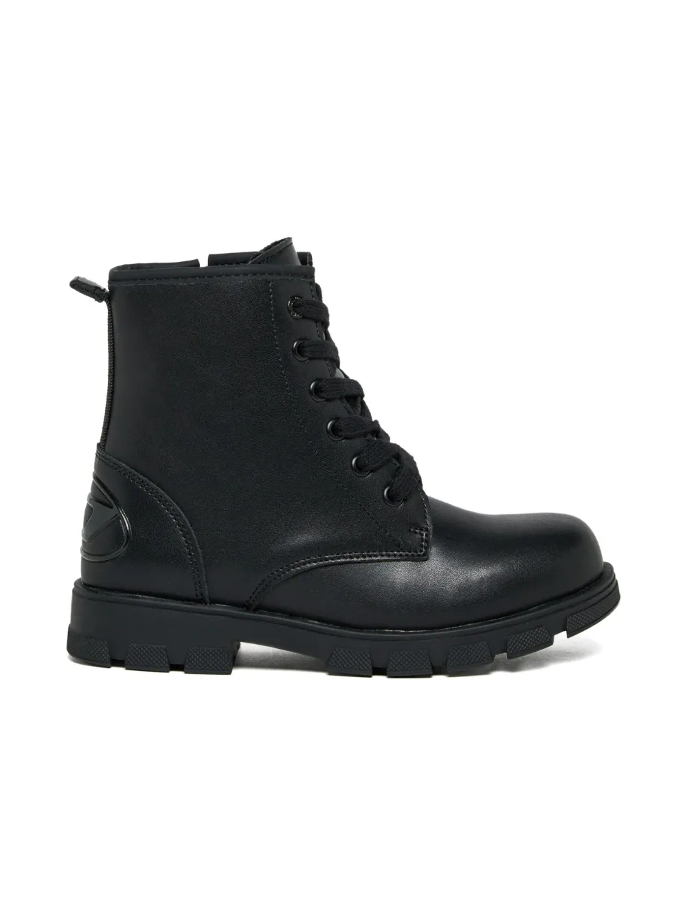 Diesel Kids Enkellaarzen met veters Zwart