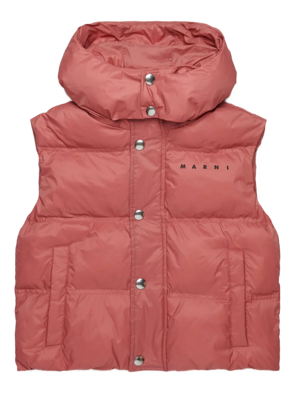 Marni Kids Bodywarmer met logoprint Roze