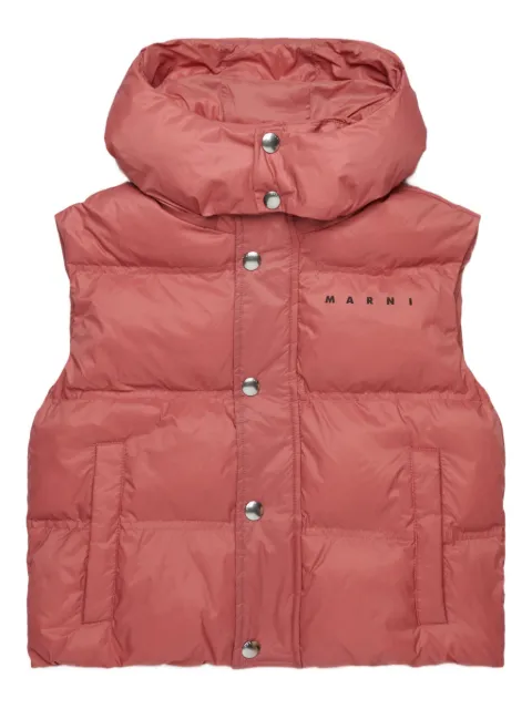 Marni Kids logo-print padded gilet