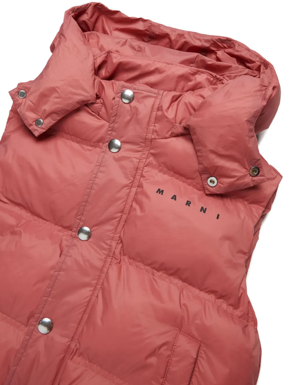 Marni Kids Bodywarmer met logoprint Roze