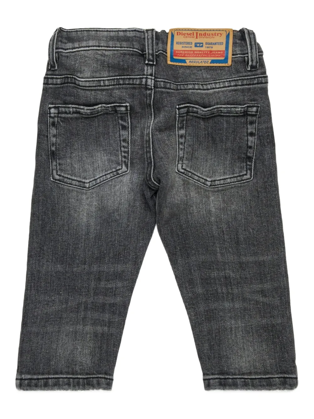 Diesel Kids Gerafelde jeans Zwart