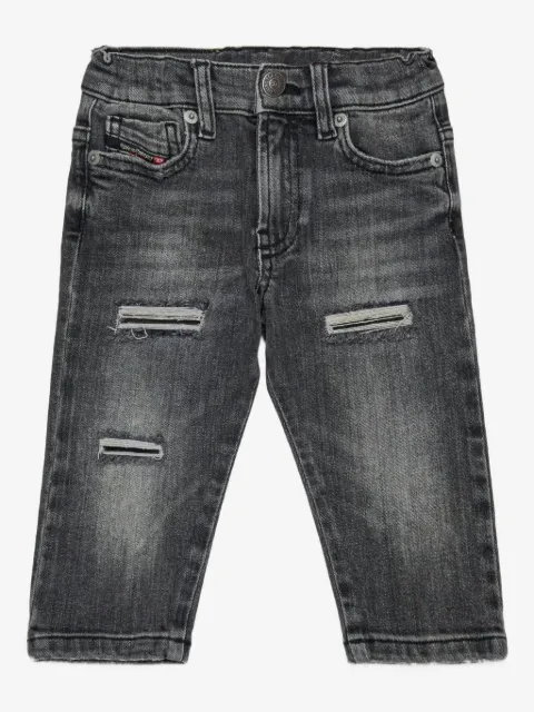 Diesel Kids Gerafelde jeans
